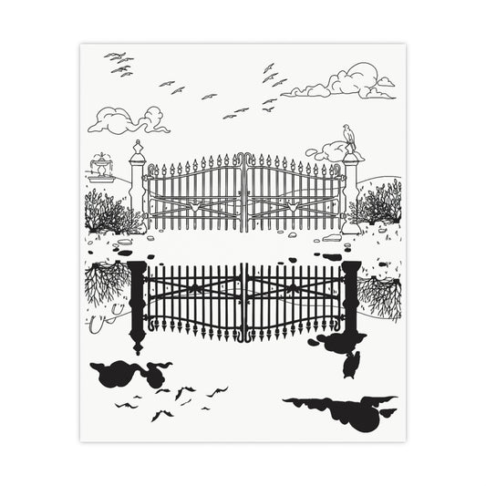 The Gate - Reversible Art Print