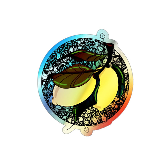 Holographic Lemon Line Art