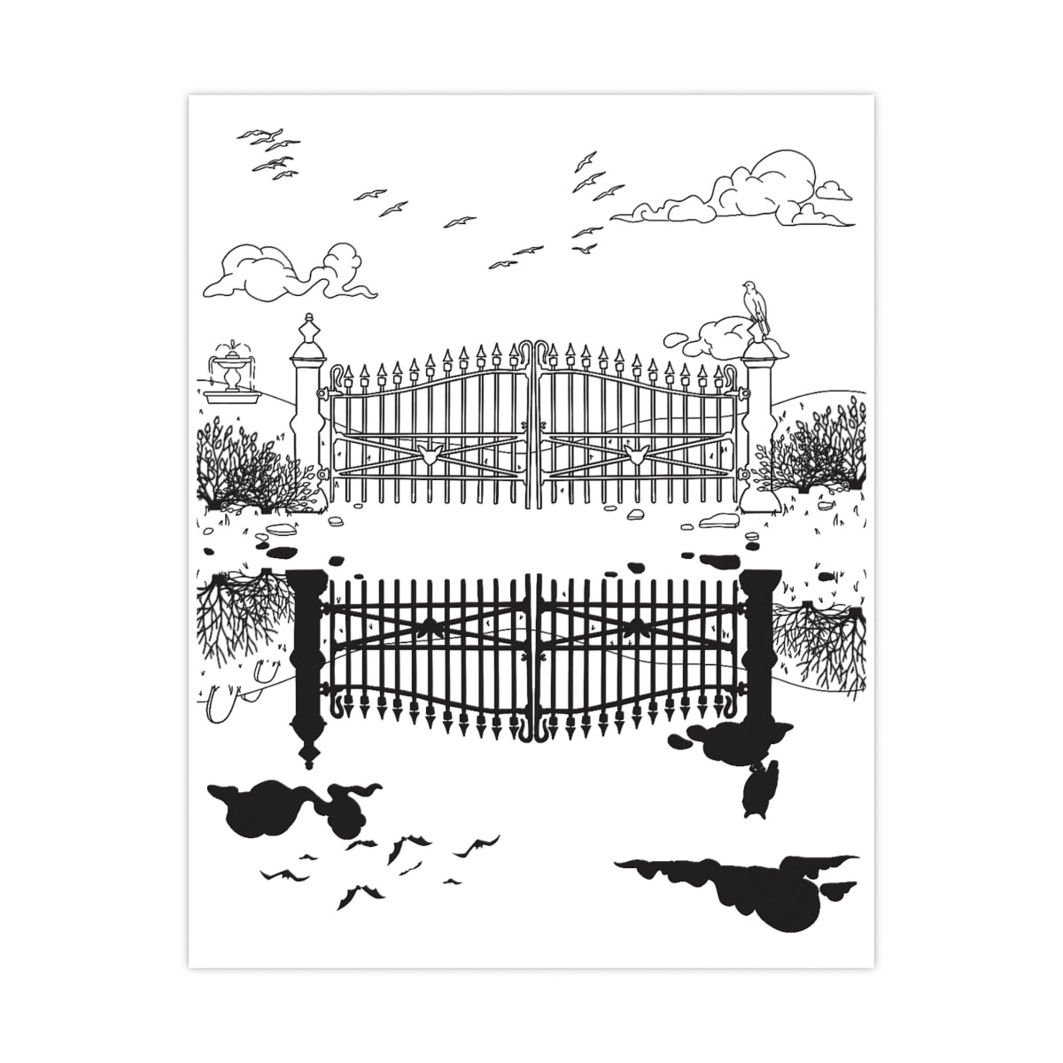The Gate - Reversible Art Print